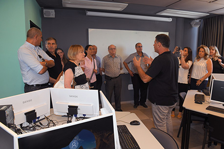 The KKL–JNF directors tour the KKL–JNF Heritage Center in Nof HaGalil (Nazareth Illit).  Photo: Israel Peretz, KKL–JNF photo archive