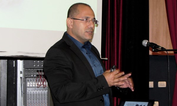 Dr Yaron Zinger at the Water sensitive cities center launching. Photo: Tania Susskind