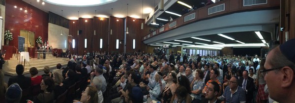 Sao Paulo International Holocaust Remembrance Day Ceremony. Courtesy of KKL Brazil