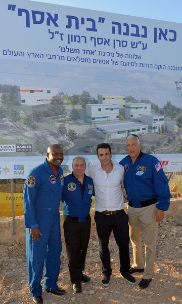 At the site of the future Beit Asaf Ramon Pre-military Academy in Mitzpe Ilan. Photo: Guy Assayag, KKL-JNF Photo Archive