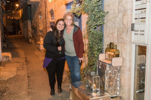 Odeya Bilig and Roni Abuhatzeira of KKL-JNF Education and Community Division. (Photo: Dennis Zinn, KKL-JNF Photo Archive)