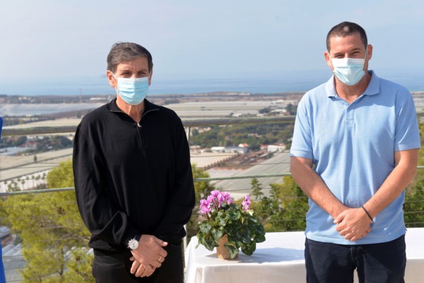 L-R: Daniel Atar, KKL-JNF World Chairman and Asif Izak, Hof Hacarmel Regional Head (Photo: Guy Assayag, KKL-JNF Photo Archive)