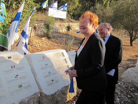 President of Finland at the Grove of Nations. Photo: KKL-JNF Photo Archive