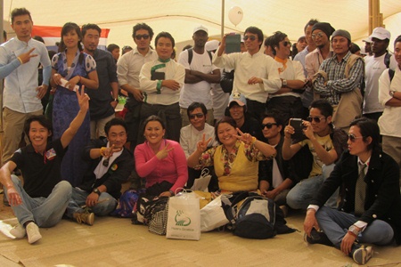 Student group from South East Asia at the 2013 Agricultural Open Day at the Arava R&D. Photo: Tania Susskind