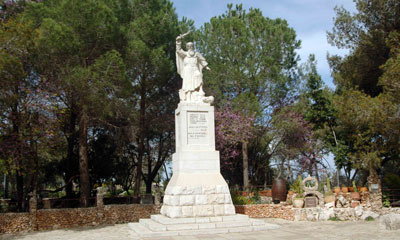 Elijah's statue. Photo: KKL-JNF Archive