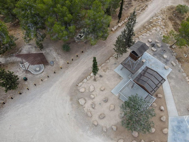 The Noam Rosenthal Lookout. Photograph: Musa Hasson, Meitar Forest Trustee