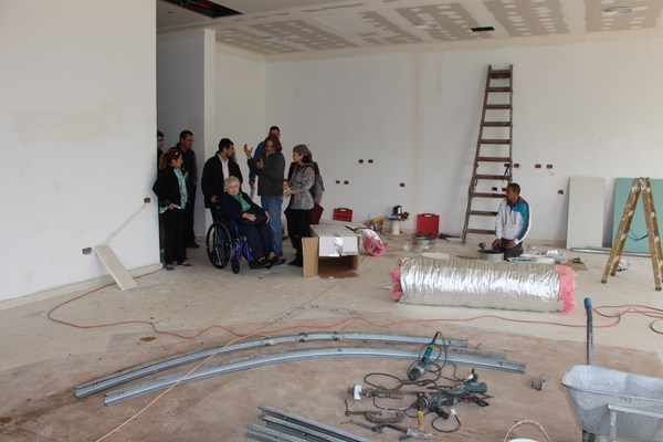 Ezra LeMarpeh center under construction. Photo: Yoav Devir Ezra LeMarpeh center under construction. Photo: Yoav Devir