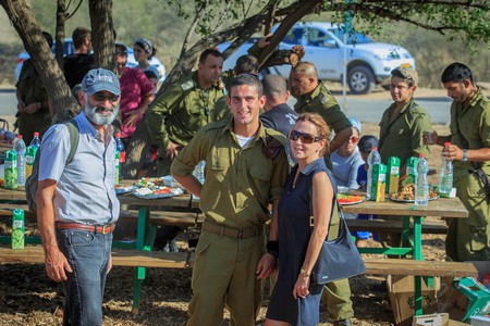 Soldier-Family green meeting point. Photo: KKL-JNF Photo Archive