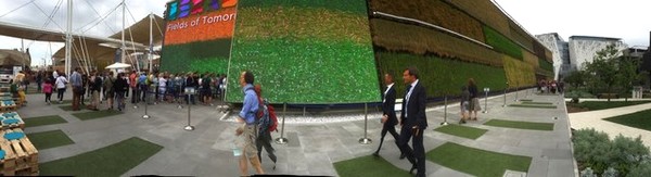 Panoramic view of the Israel Pavilion at Expo Milano. Photo: KKL-JNF
