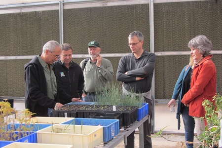 Pablo Chercasky (left) with visiting UN FAO Forestry Department officials in January 2014.  Photo: Tania Susskind

