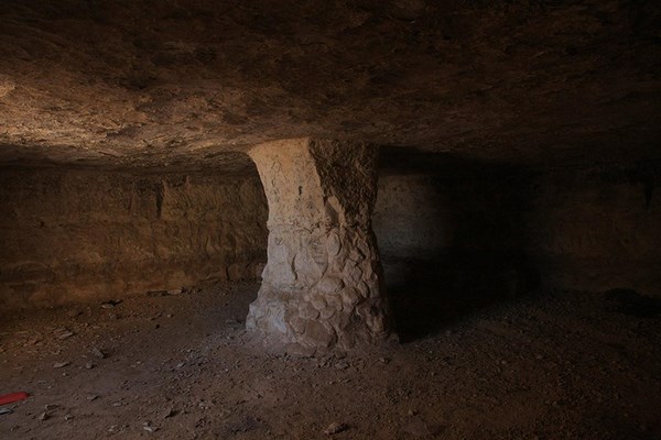 A sculpture by Yigal Tumarkin. Photo: Yaakov Shkolnik Abu Yahya well ...