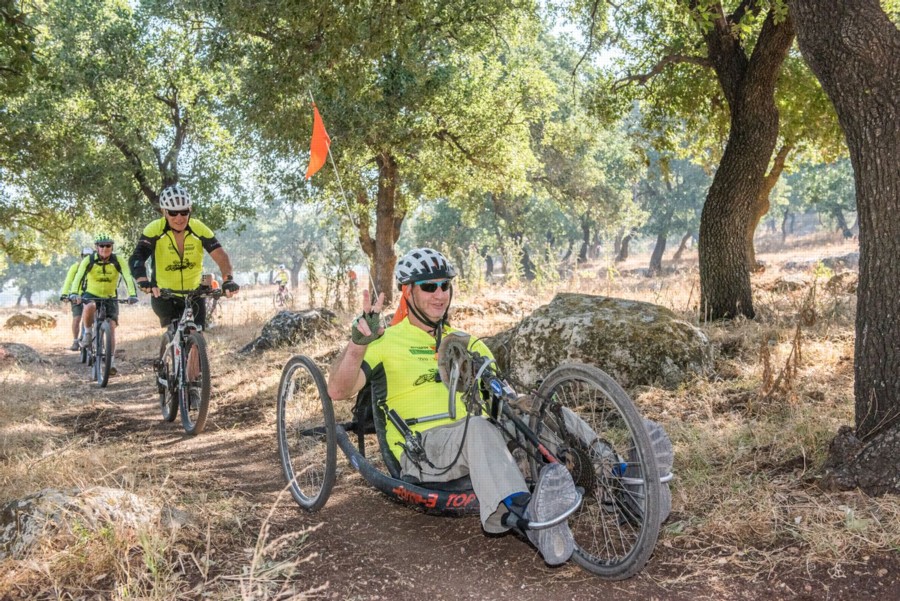 Inauguration of the Givat Hatzir accessible bike path, May 2022. Photo: Dennis Zinn, KKL-JNF Photo Archive