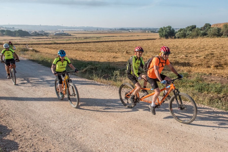 Inauguration of the Givat Hatzir accessible bike path, May 2022. Photo: Dennis Zinn, KKL-JNF Photo Archive