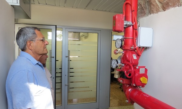 Steam-powered water heating system at the Renewable Energy Center in Kibbutz Yotvata. Photo: Yoav Devir