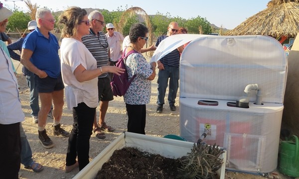 Bio-gas system turns organic waste into energy for cooking, lighting and heating in the model off-grid village in Kibbutz Ketura. Photo: Yoav Devir