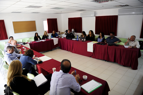 A classroom/conference room at the Nes Harim Center. Photo: Yaniv Schwartz